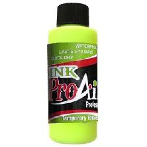ProAiir Temp Tattoo Ink Flo Yellow 2OZ (INK FLO YELLOW 2OZ)